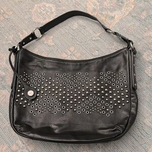 Via Spiga black studded shoulder bag